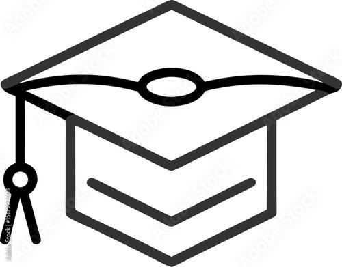 Graduation icon. Solid icon vector illustration. For website design, logo, app, template, ui, etc.