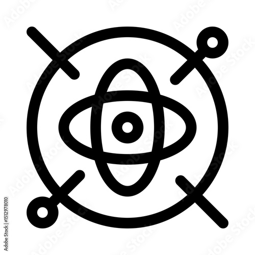Gyroscope Sensor line icon