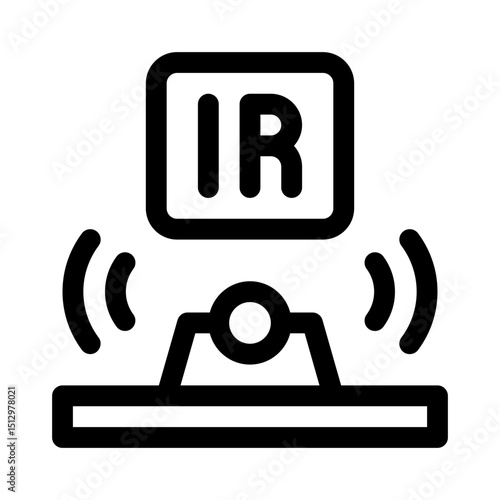 Infrared Sensor line icon