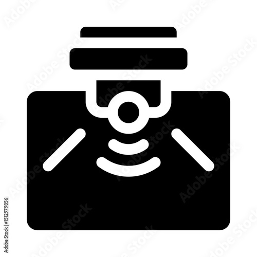 Motion sensor glyph icon