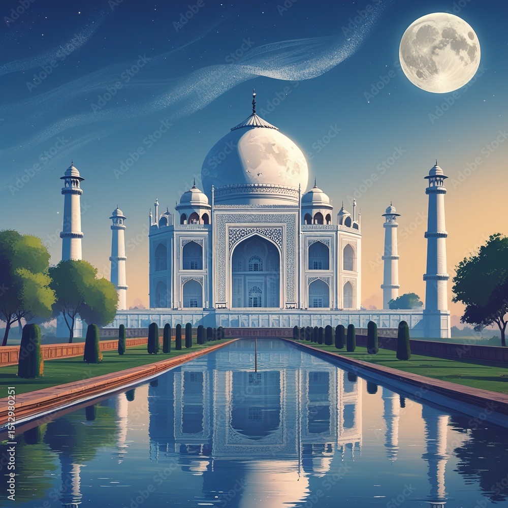 Obraz premium taj mahal agra india