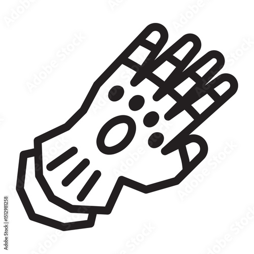 glove Line Icon