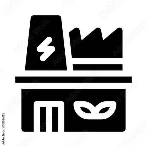 Eco glyph icon