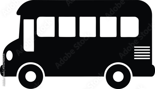 vintage London bus illustration for urban passenger transport