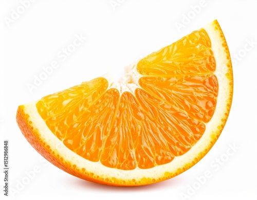 Orange slice isolated on white background 