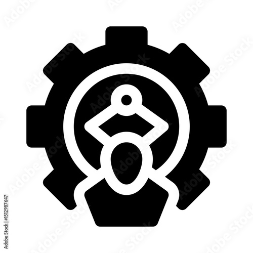 IT support glyph icon