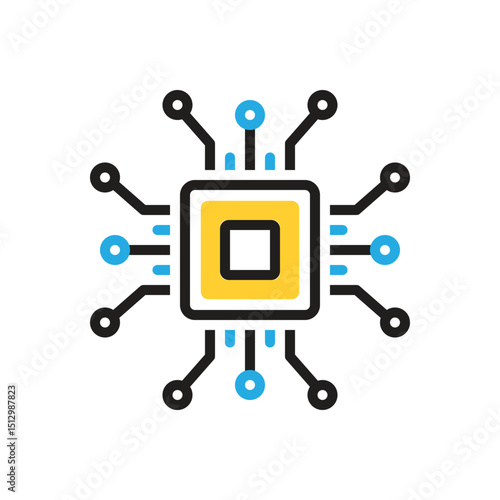 Multi color icon for chip