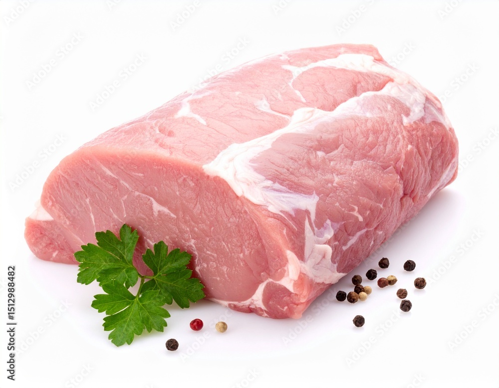Raw meat isolated on white background Raw meat isolated on white background