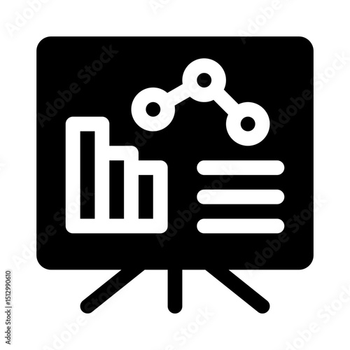 Presentation Board glyph icon