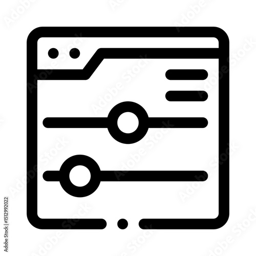 Sliders line icon