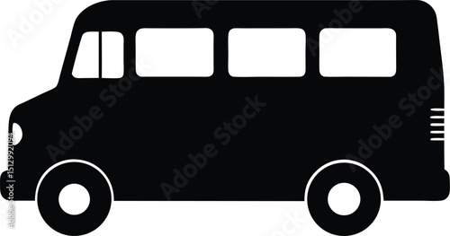 A retro red London bus, a vintage vehicle, offers isolated transport for a city tour, an iconic illustration