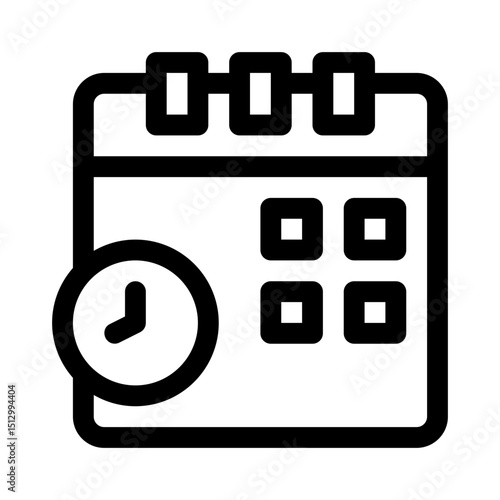 Calendar Scheduling line icon
