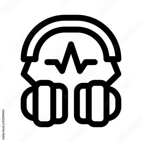 Headset line icon