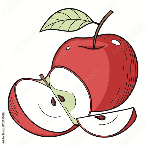 Apple Iconic worldwide enjoyed fresh or in juices, pies, and snacks