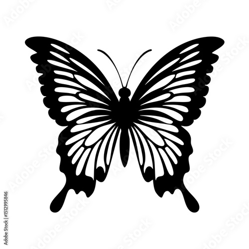 Download beautiful black and white butterfly vector image for free butterfly clip art and graphic designs silhouette