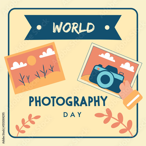 World Photography Day social media template