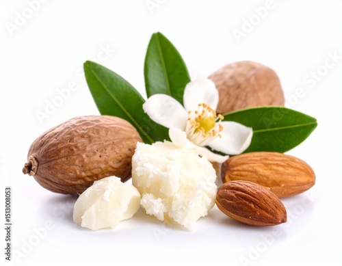 Wallpaper Mural Shea butter isolated on white background Torontodigital.ca