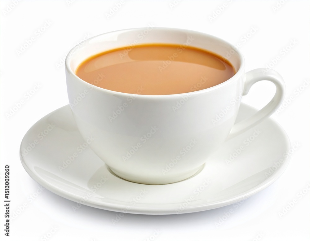 custom made wallpaper toronto digitalTea with milk isolated on white background 