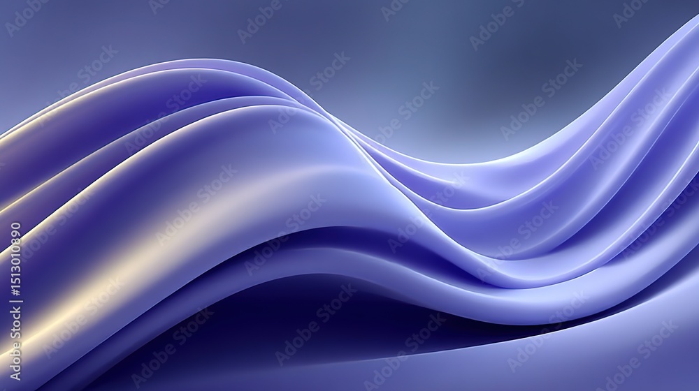 Fototapeta premium Lavender Wavy Curves Abstract Pattern for Textile Design and Digital Backgrounds