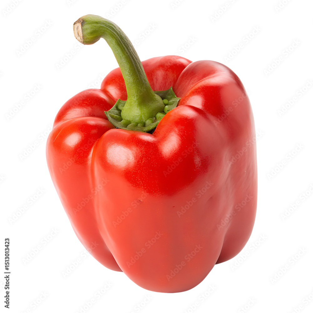 red paprika isolated on white red paprika isolated on white