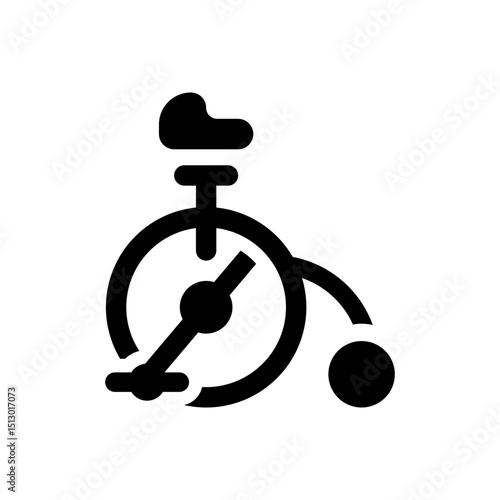 Monocycle Vector Glyph Icon