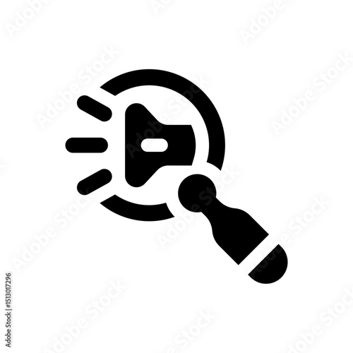 Spotlight or Searchlight Icon Vector Design