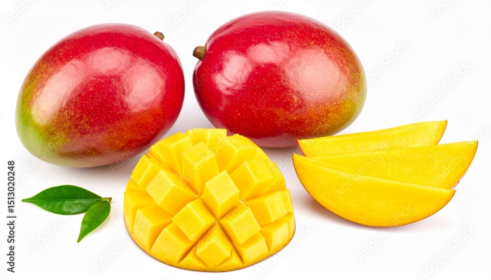 Mango fruit isolated on white background Mango fruit isolated on white background