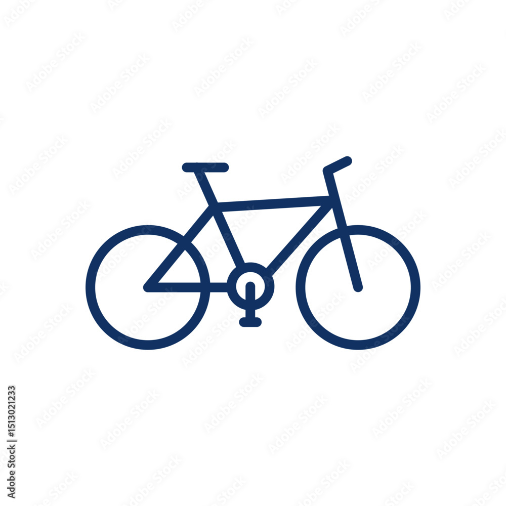 Bicycle Line Icon. Editable Stroke Bike Outline Sign Bicycle Line Icon. Editable Stroke Bike Outline Sign