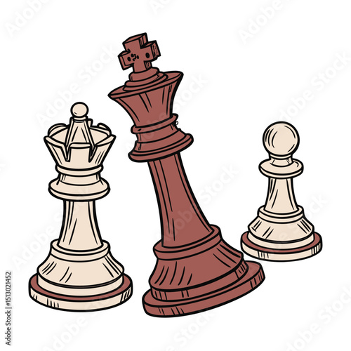 A set of realistic color Clay Showpieces vector white clean background