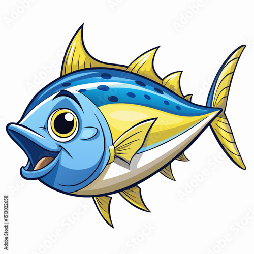 cartoon fish vector illustration