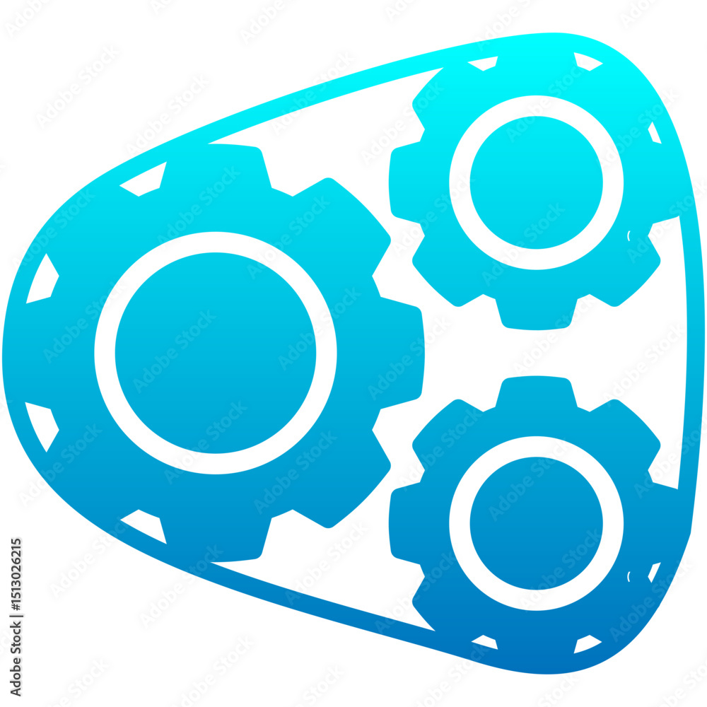 Engine glyph gradient icon Engine glyph gradient icon