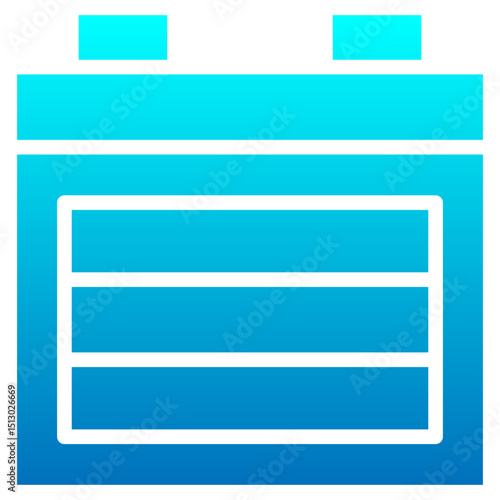 Battery glyph gradient icon
