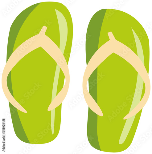 Flat flip-flops summer element