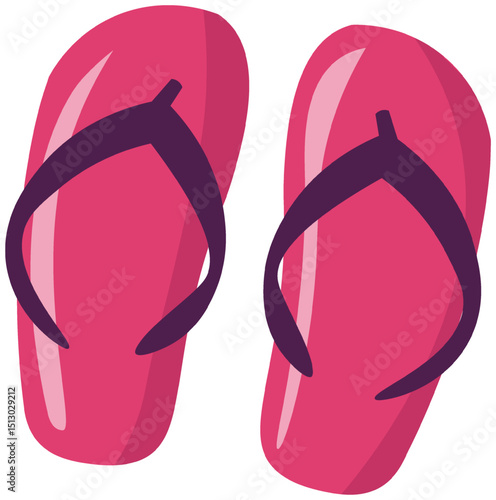 Flat flip-flops summer element