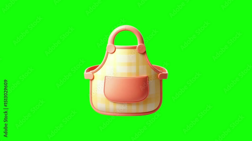 Apron green screen animation motion graphic in 4K high resolution. Apron green screen animation motion graphic in 4K high resolution.