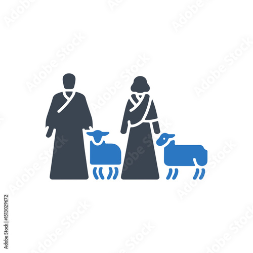 Traditional Shepherds Sheep Icon