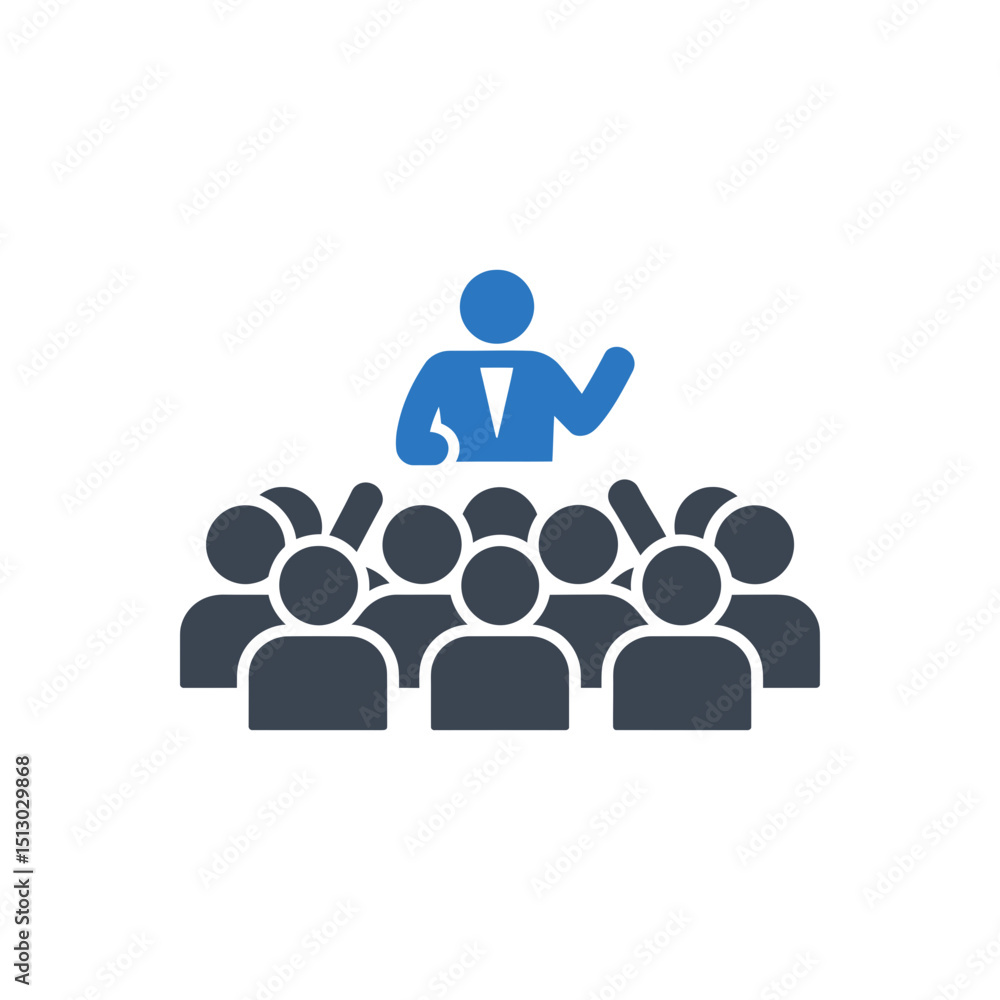 Leadership Public Speaking Icon Leadership Public Speaking Icon