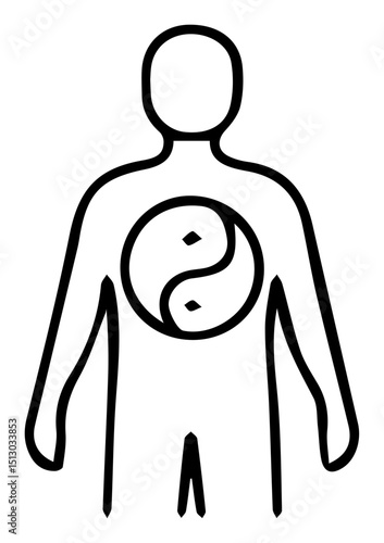 Yin Yang Harmony The Balance Within Human Form Symbol of Duality 