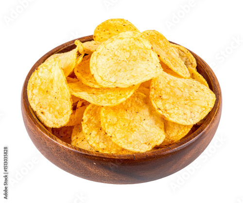 Bowl of Crispy Potato Chips