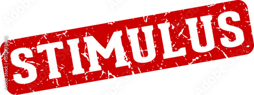 stimulus rectangular sign. stimulus stamp