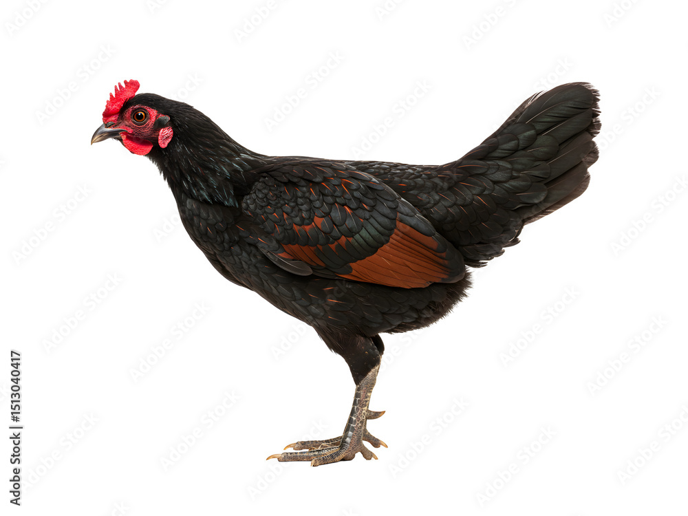 Fototapeta premium rooster isolated on white background
