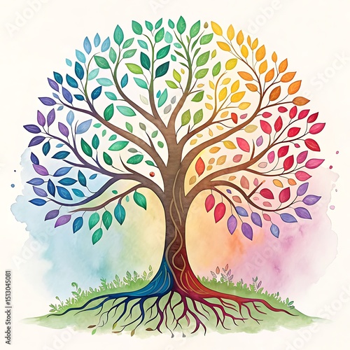 abstract tree vector