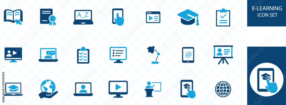 e-learning ICON SET . , school bag, science, biology, university, study, education, knowledge, language, teaching and best solid icon set e-learning ICON SET . , school bag, science, biology, university, study, education, knowledge, language, teaching and best solid icon set