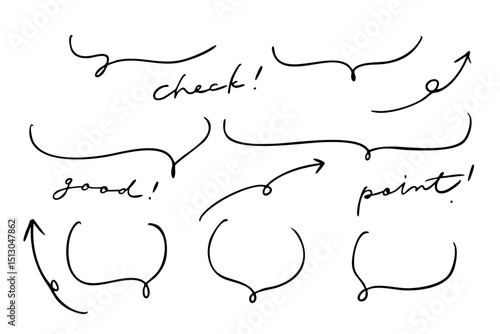 手描きふきだし＆矢印セット