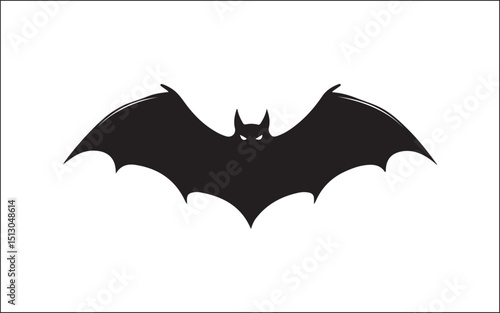 bat icon vector on white background