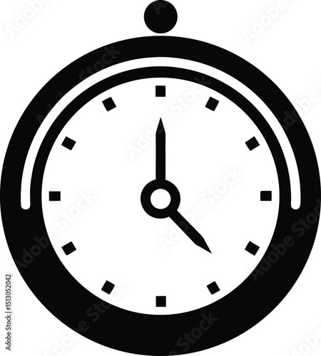 clock silhouette vector illustration icon on transparent background Free Download clock silhouette vector illustration icon on transparent background - GFXLoad