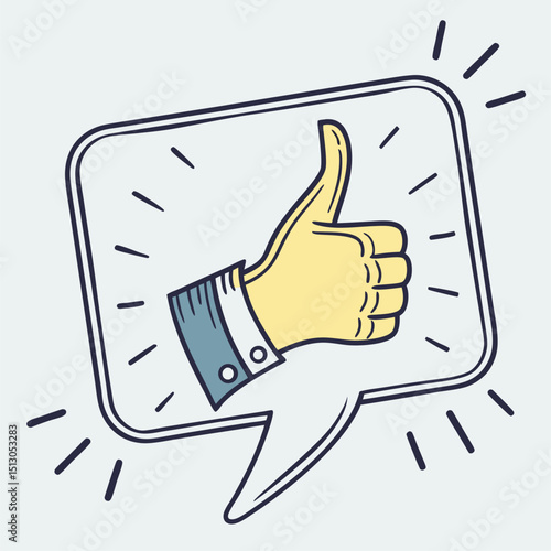 thumb up and down
