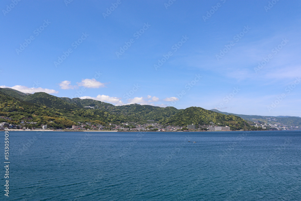 Obraz premium 相模湾（静岡県熱海市下多賀）