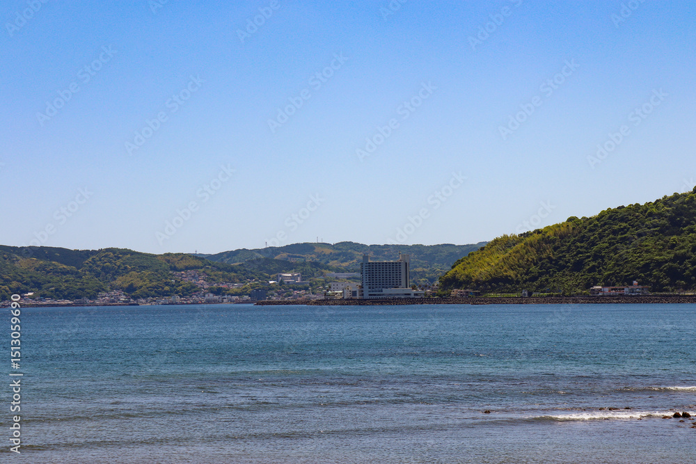 Naklejka premium 宇佐美留田海岸（静岡県伊東市）