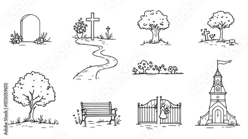 Cemetery Blueprint Burial Plot Map